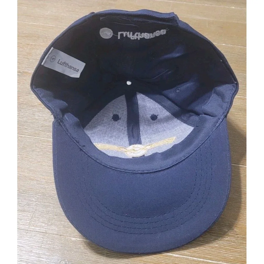 Lufthansa Childrens Hat Navy Blue Cap Adjustable Vintage Airlines Memorabilia